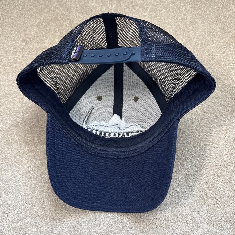 Patagonia Miner Ice Pick Axe Mountain Climber Peak Trucker Mesh Snapback Hat - Picture 7 of 8